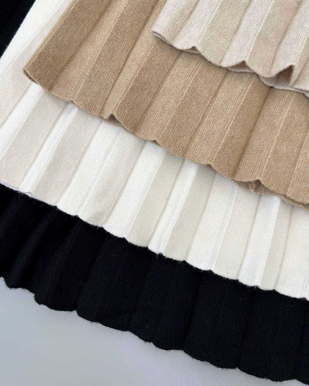 دامن بافت پلیسه گرماژ بالا کد 4371