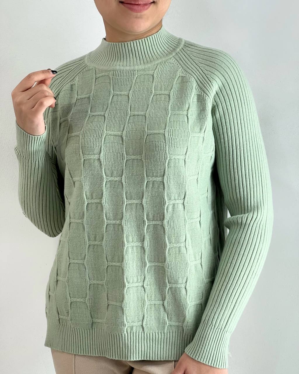 پلیور بافت یقه گرد کد 4377