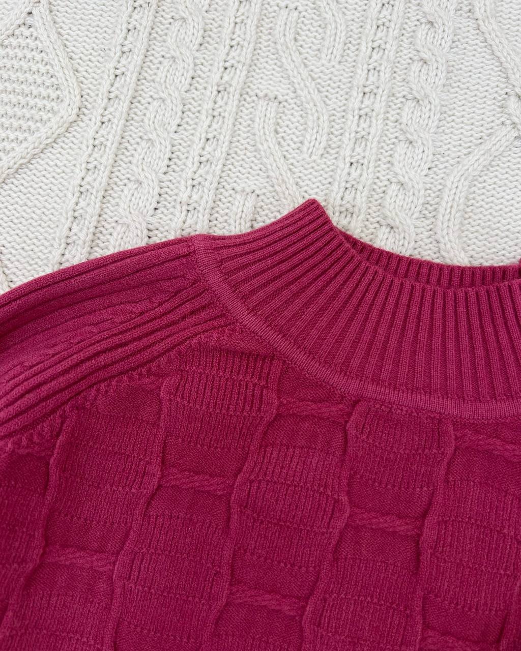 پلیور بافت یقه گرد کد 4377