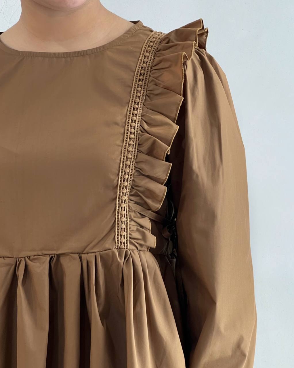 شومیز پوپلین نخ جلو چین کد 4379