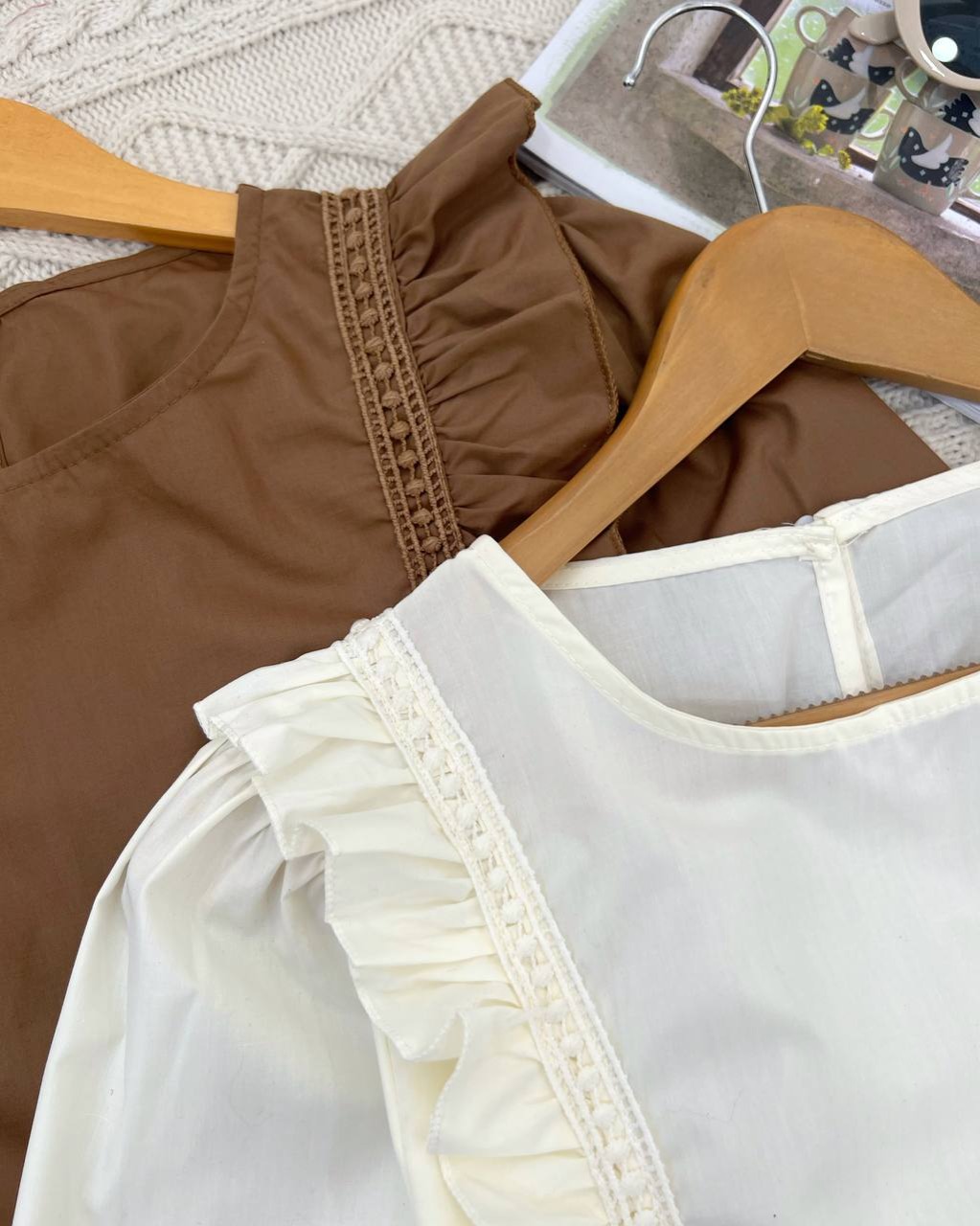 شومیز پوپلین نخ جلو چین کد 4379