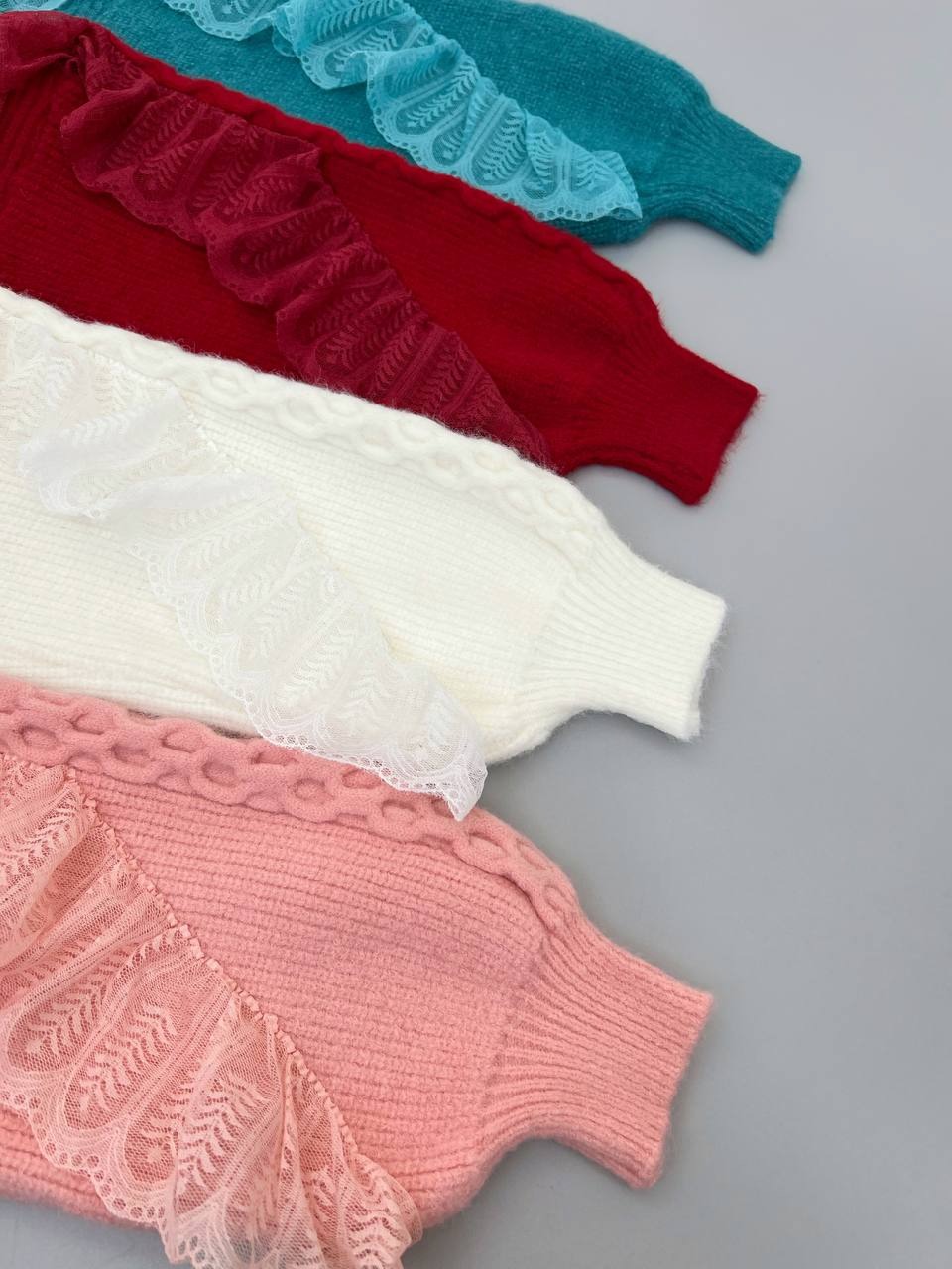 پلیور بافت جلو گیپور زنجیری کد 4389