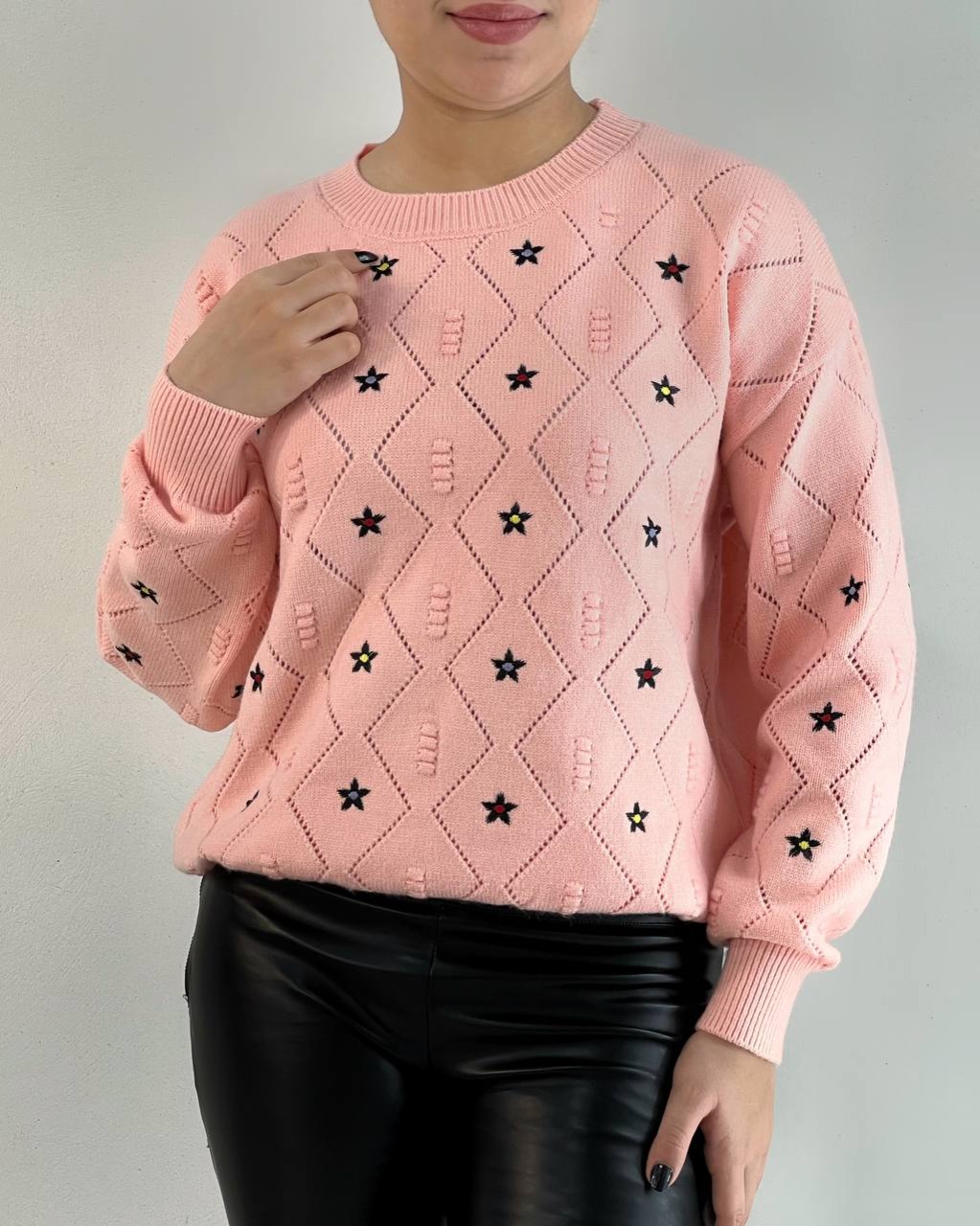 پلیور بافت ستاره کد 4391