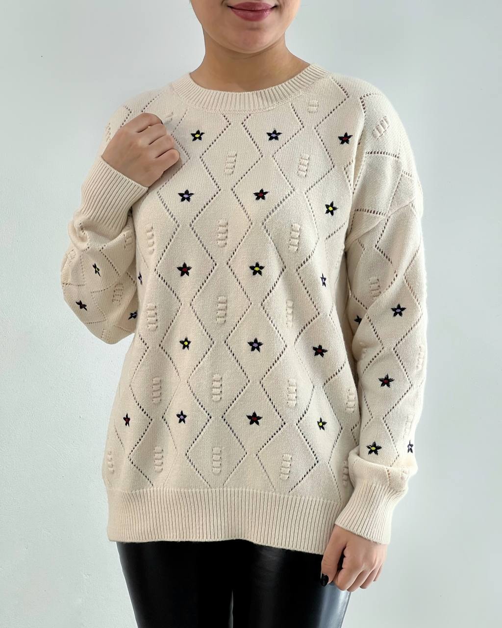 پلیور بافت ستاره کد 4391