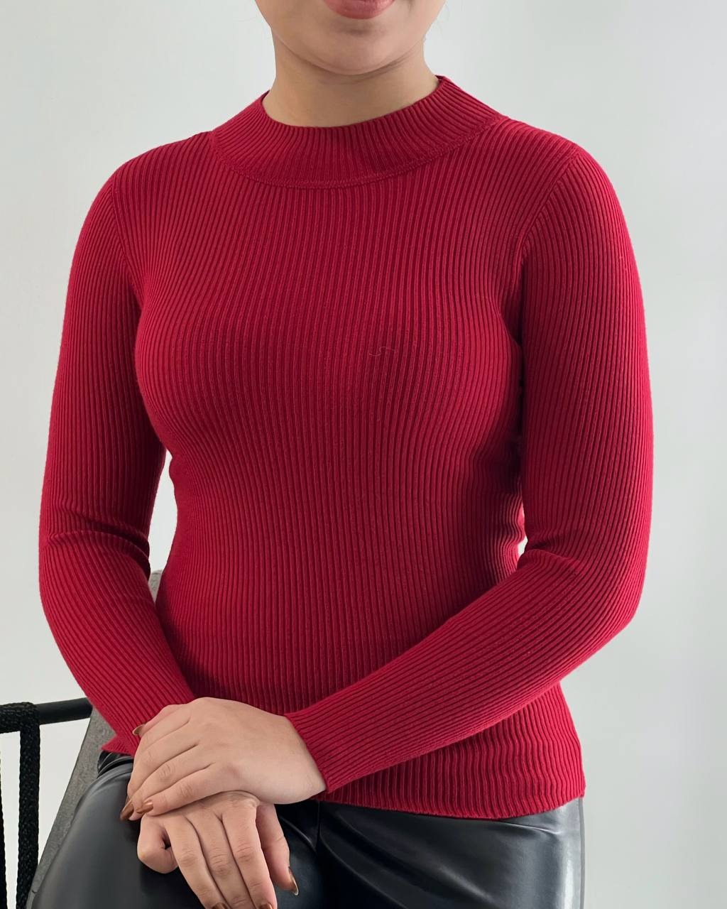 بلوز بافت ساده کبریتی کد 4393