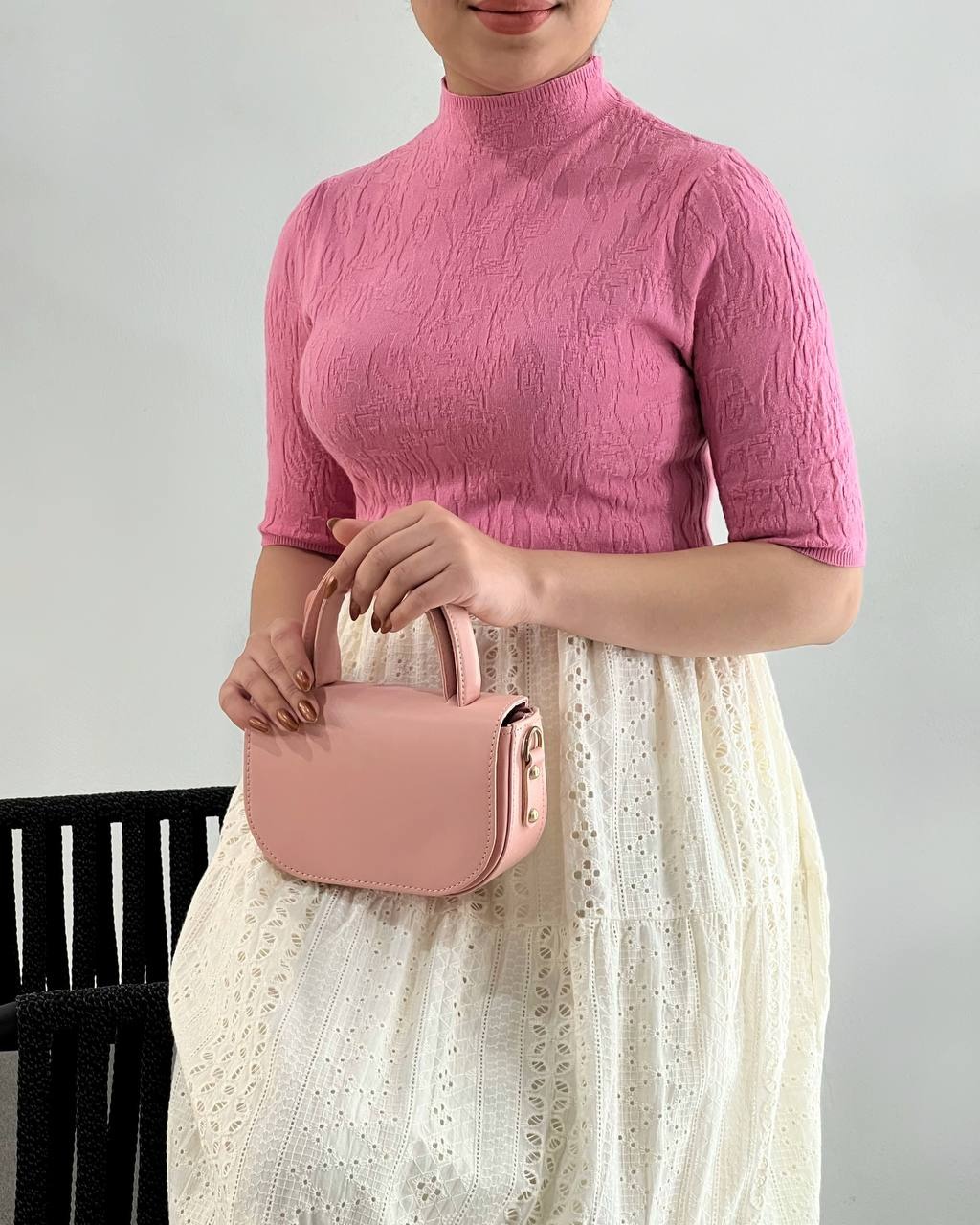 بلوز بافت آستین سه ربع گپ کد 4394