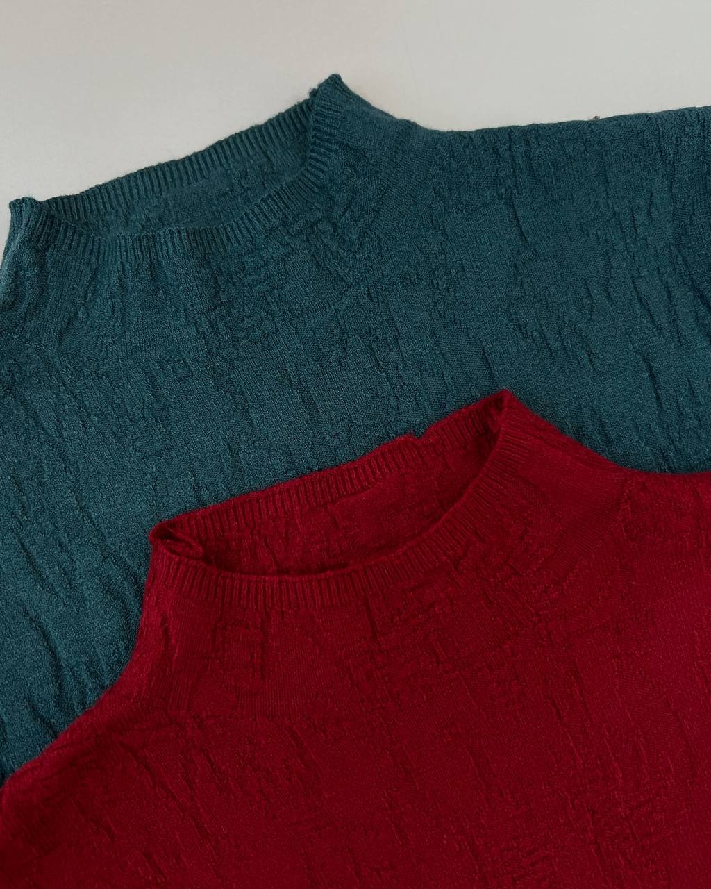 بلوز بافت آستین سه ربع گپ کد 4394