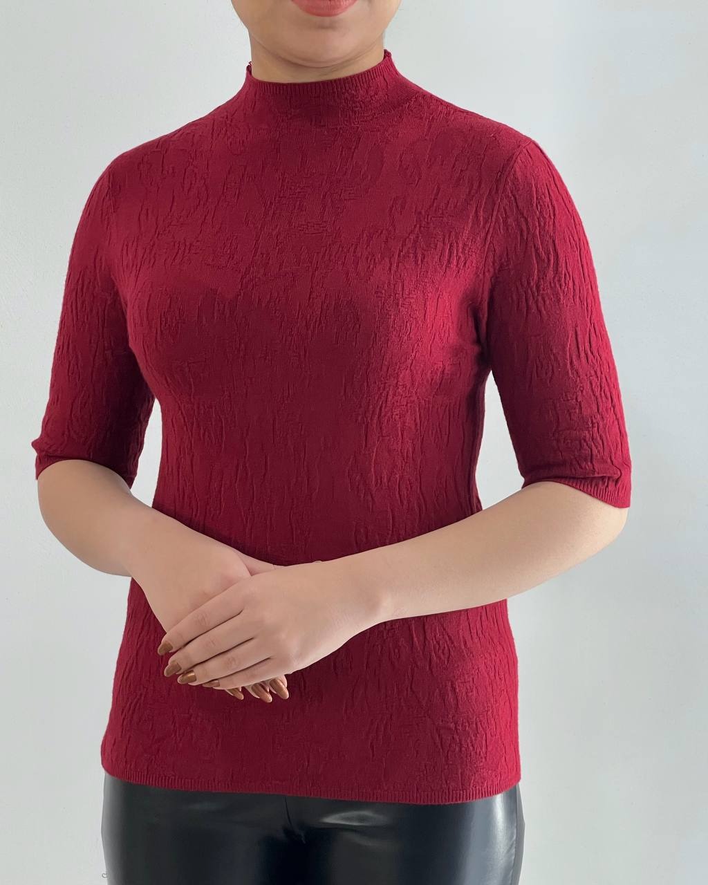 بلوز بافت آستین سه ربع گپ کد 4394