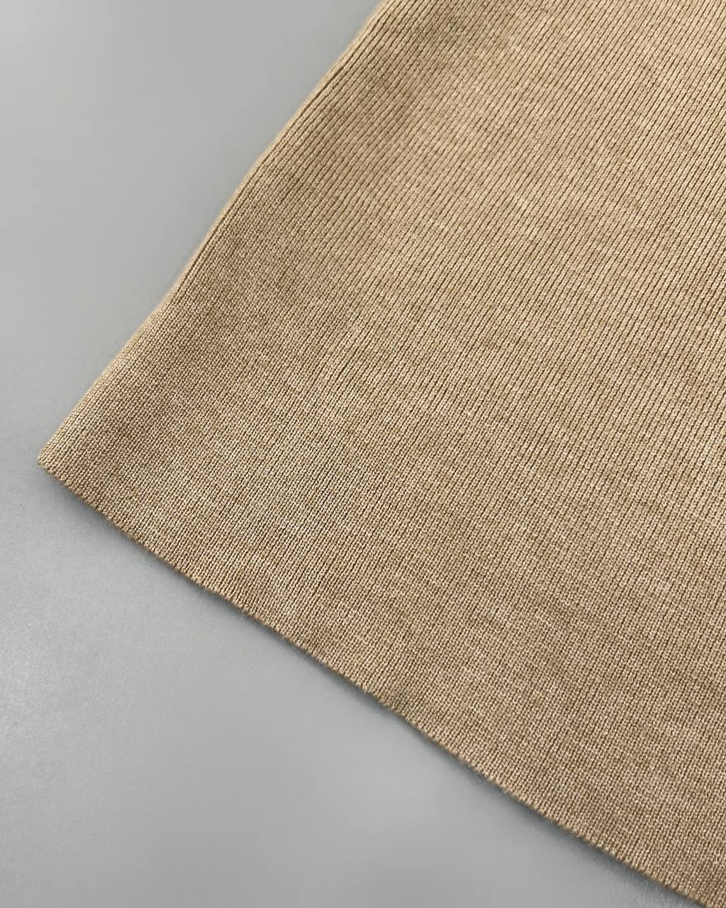 دامن بافت تکرنگ پیلی دار کد 4403