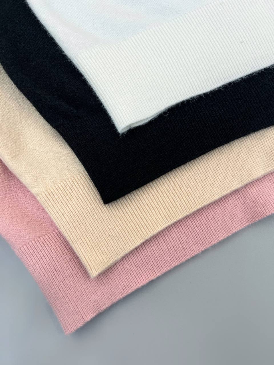 پلیور بافت آستین پلیسه چهار رنگ کد 4405