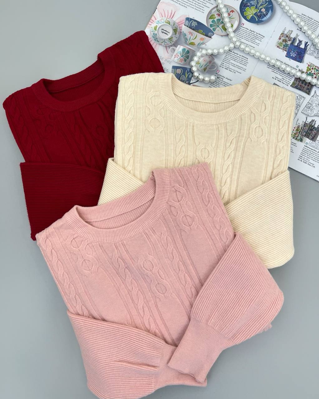 پلیور بافت آستین مچی گپ کد 4407