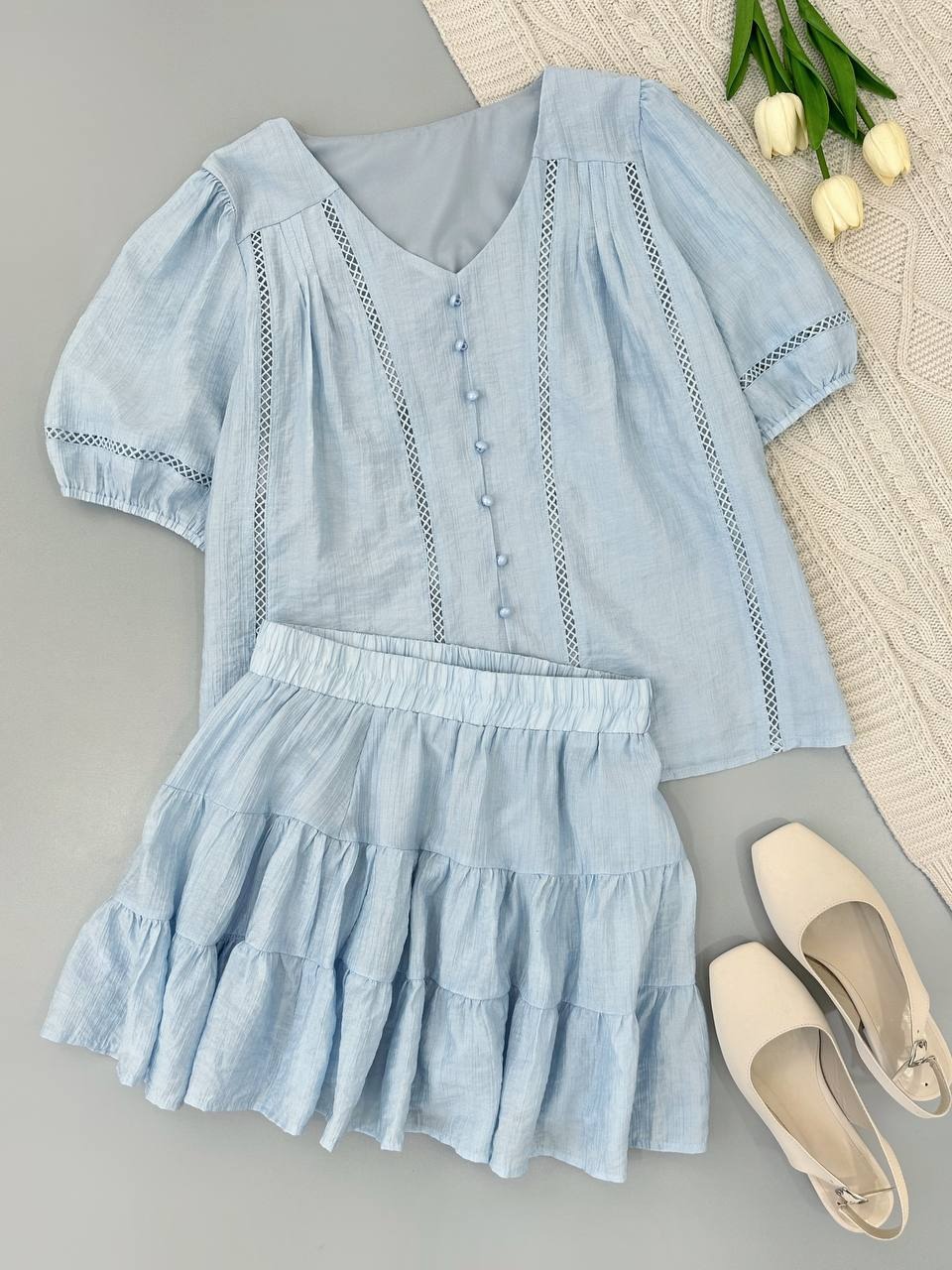 ست شومیز و دامن کد 4415