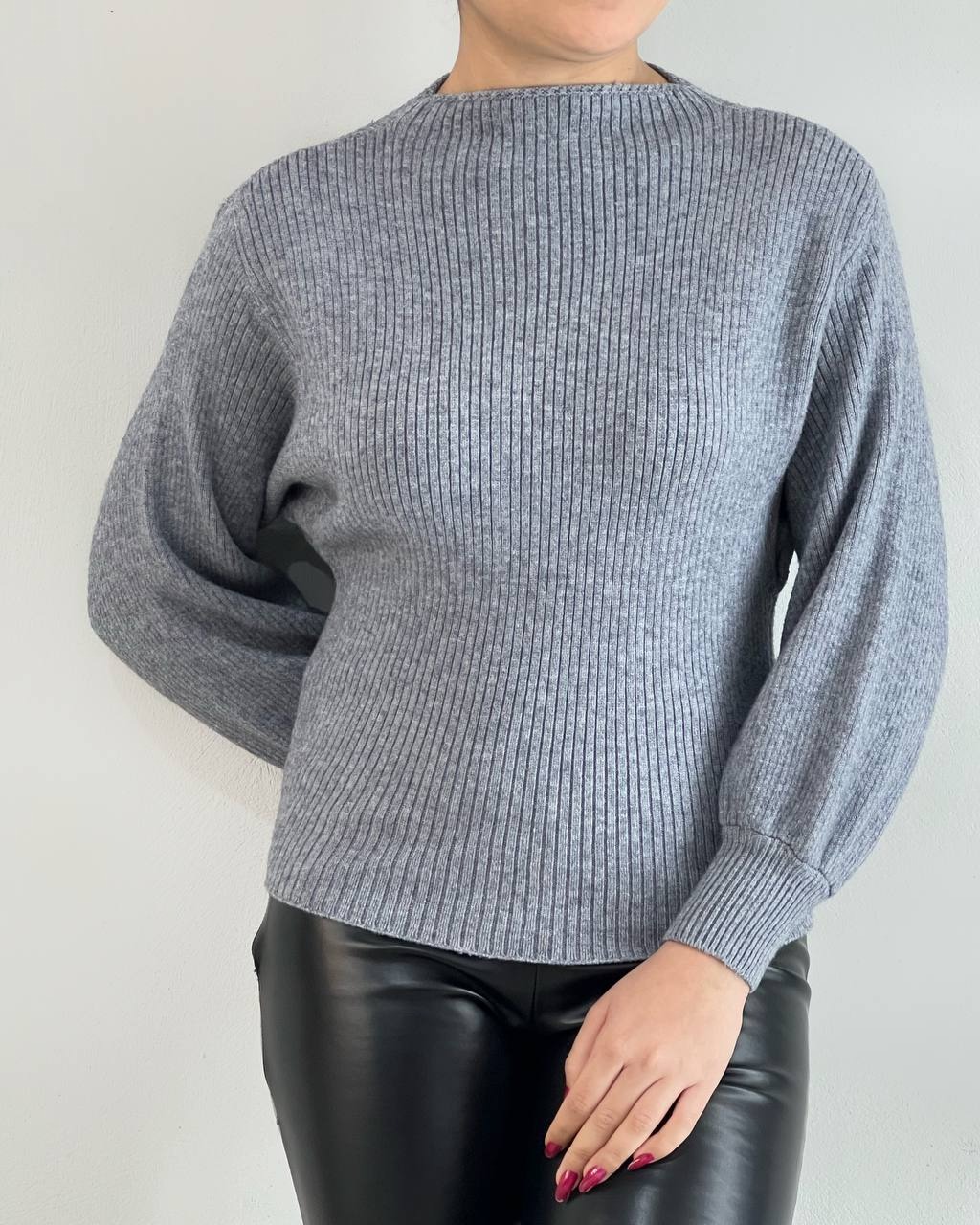 پلیور بافت آستین مچی کد 4416