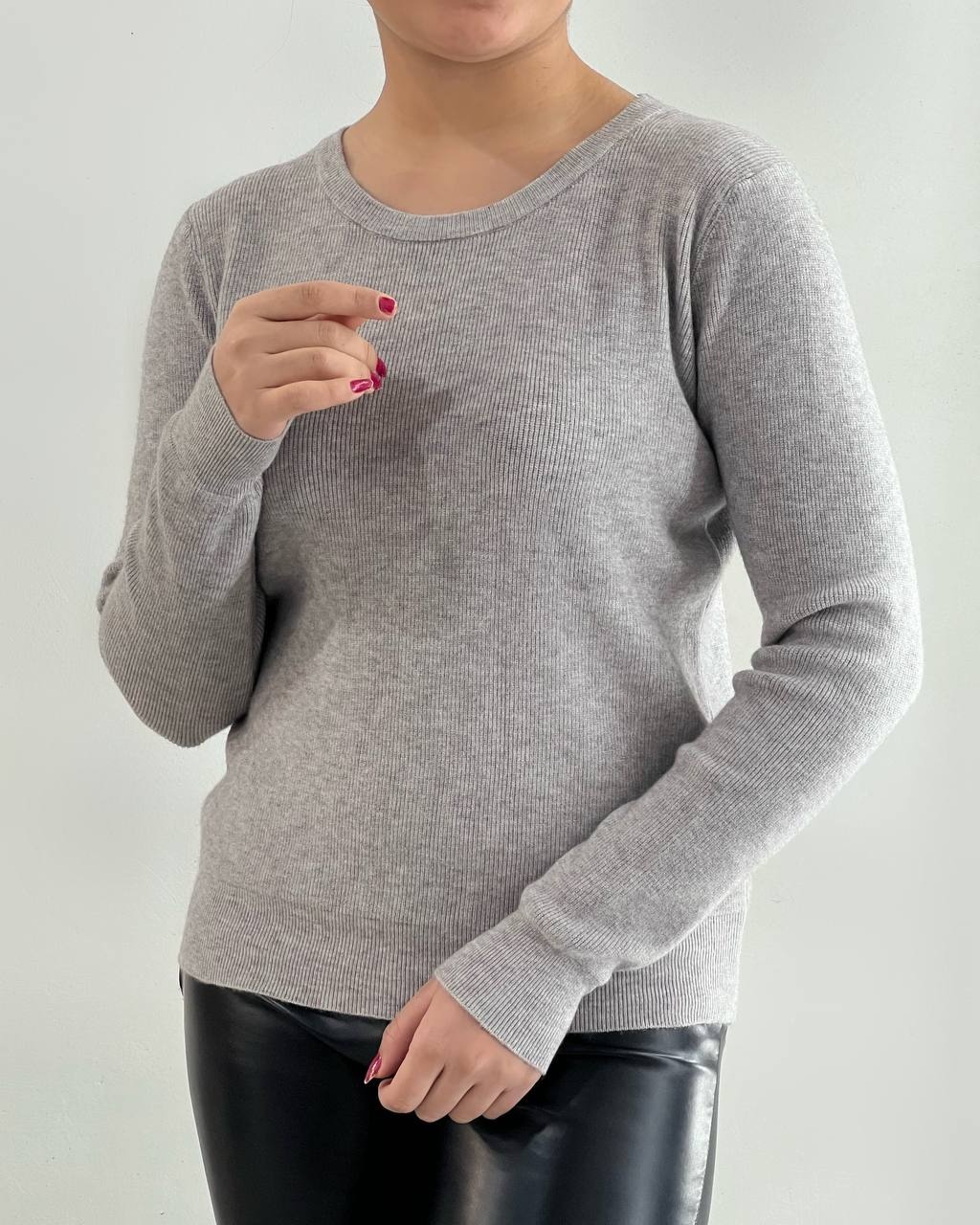 پلیور بافت ساده گپ کبریتی کد 4419