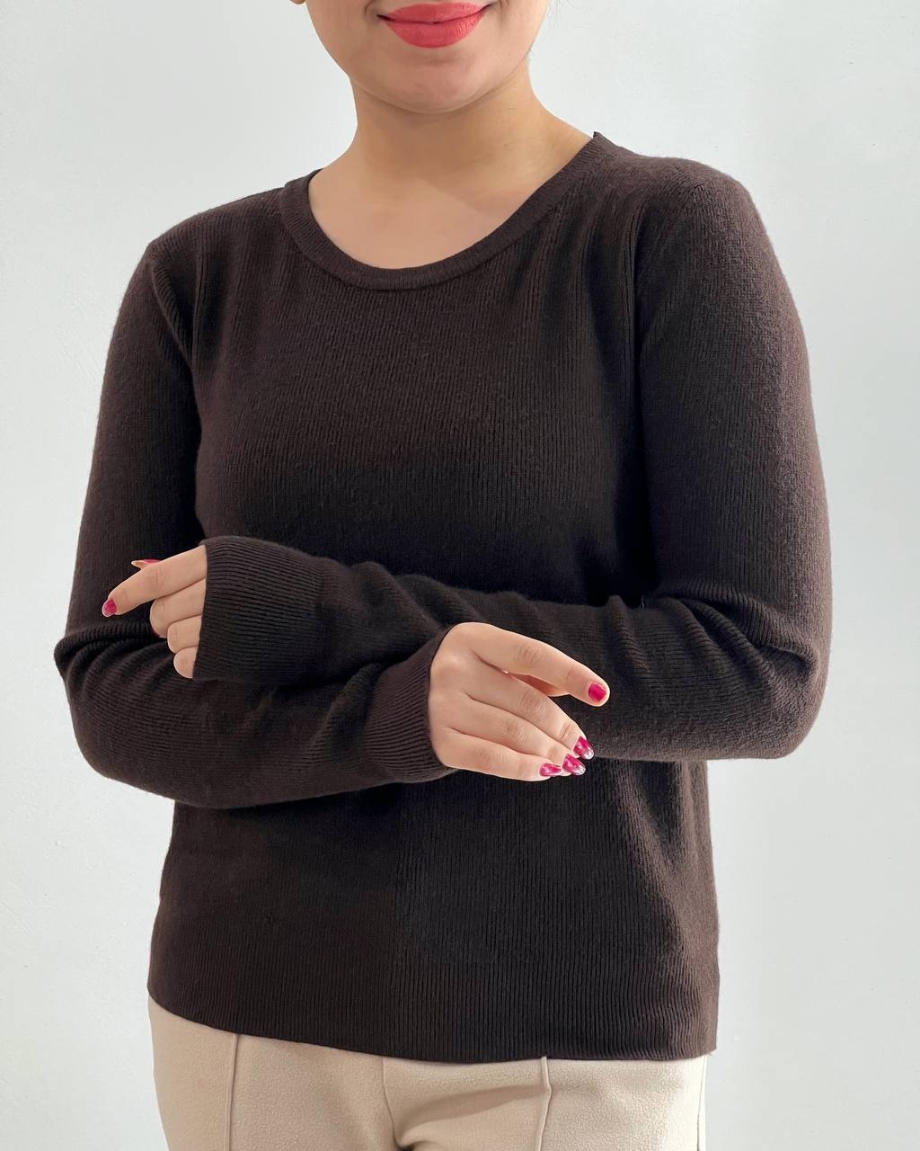 پلیور بافت ساده گپ کبریتی کد 4419