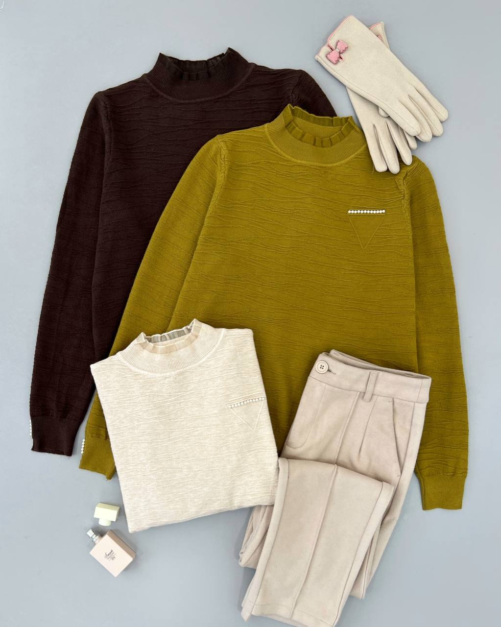 پلیور بافت یقه چین گپ کد 4421