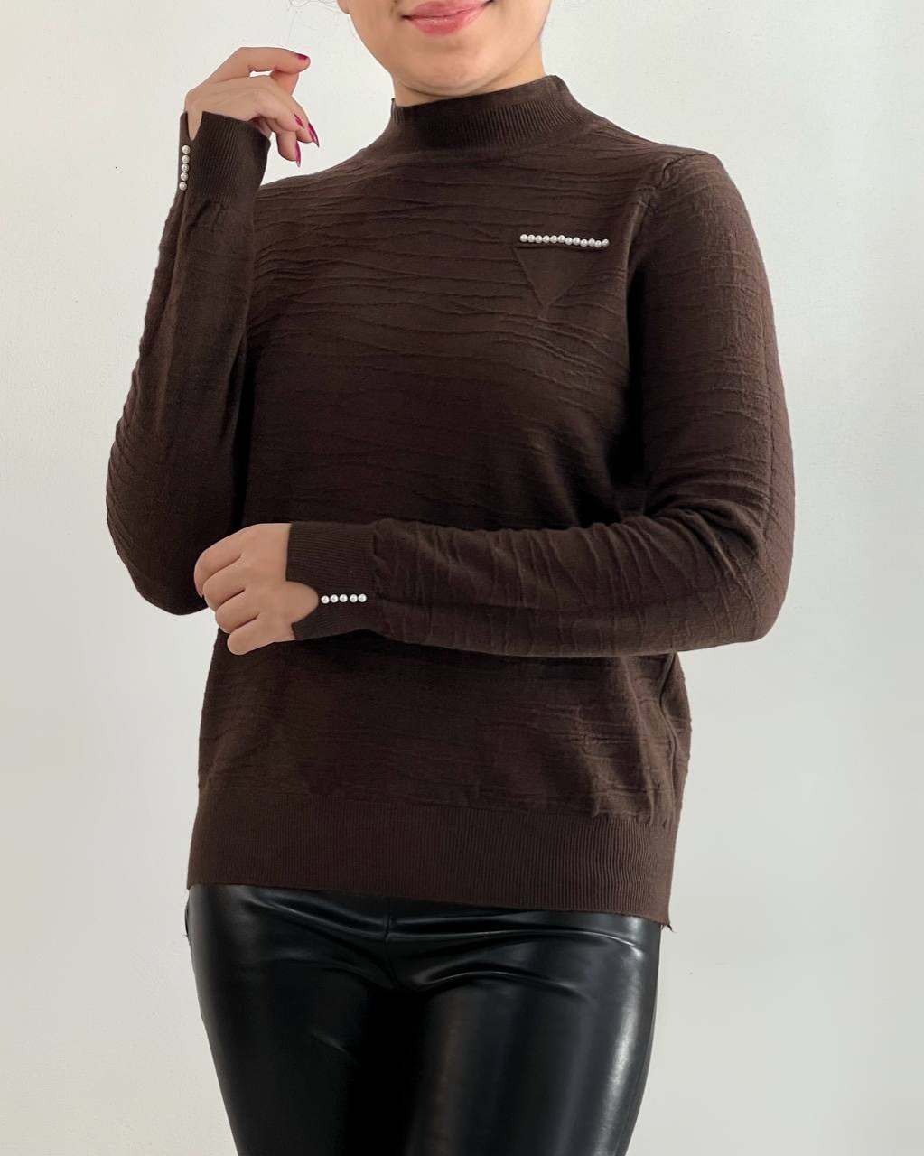 پلیور بافت یقه چین گپ کد 4421