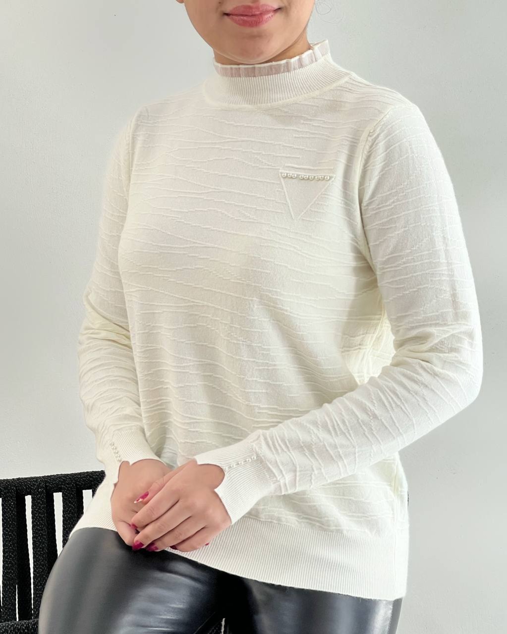 پلیور بافت یقه چین گپ کد 4421