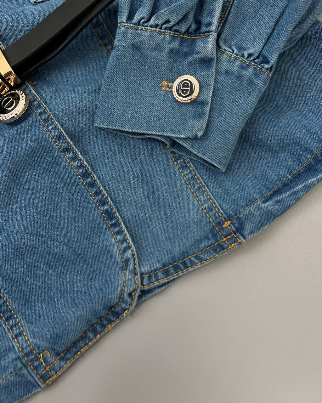 ست کت جین بهمراه دامن کد 4423