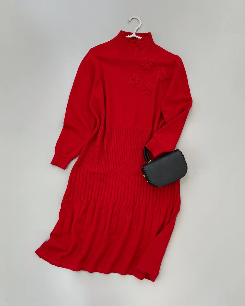 پیراهن قرمز بلند کد 4424