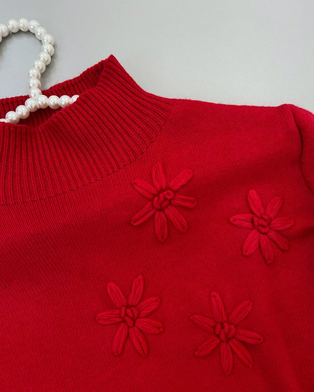 پیراهن قرمز بلند کد 4424