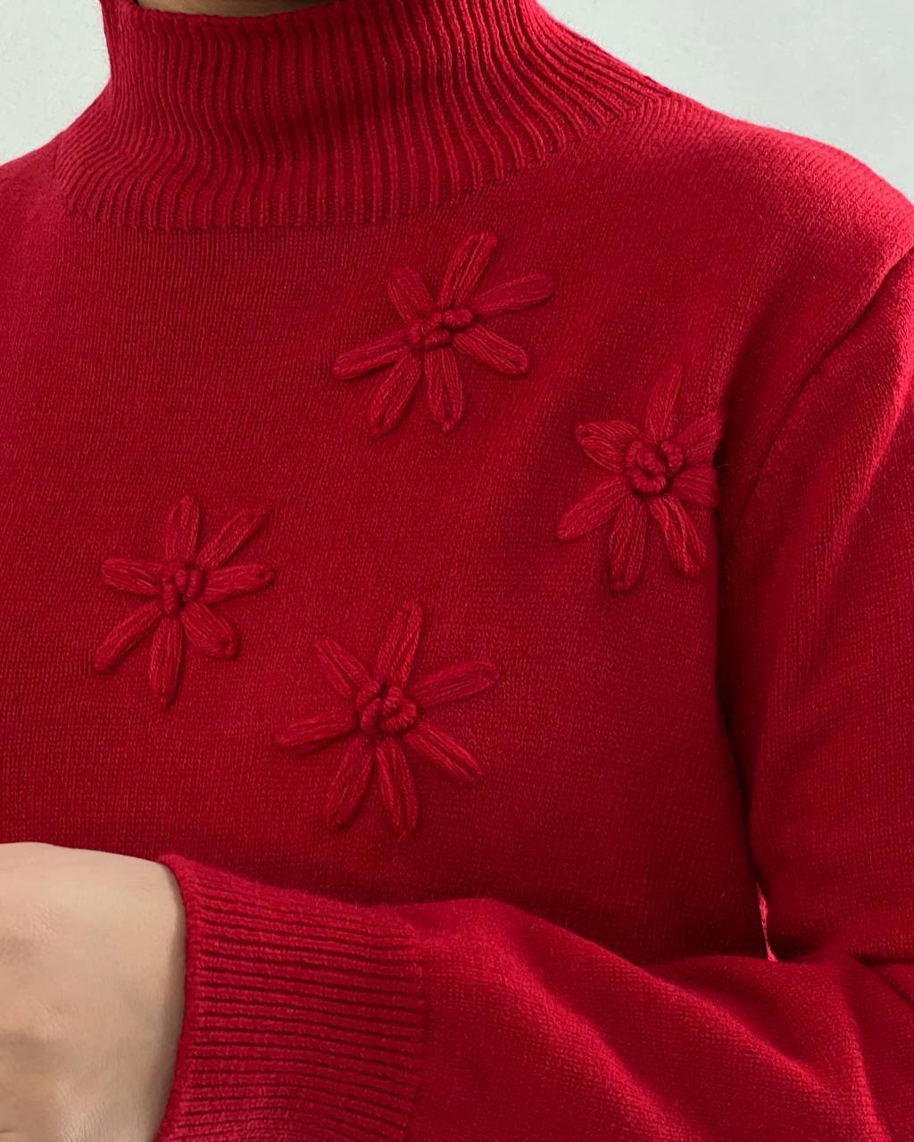 پیراهن قرمز بلند کد 4424