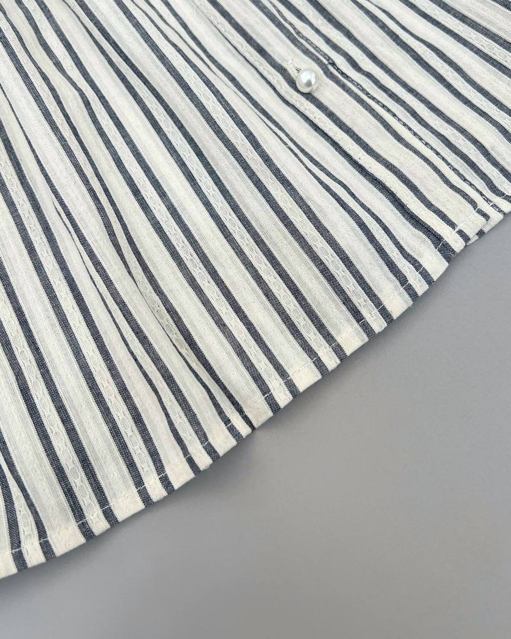 تاپ راه راه کتان نخ کد 4425