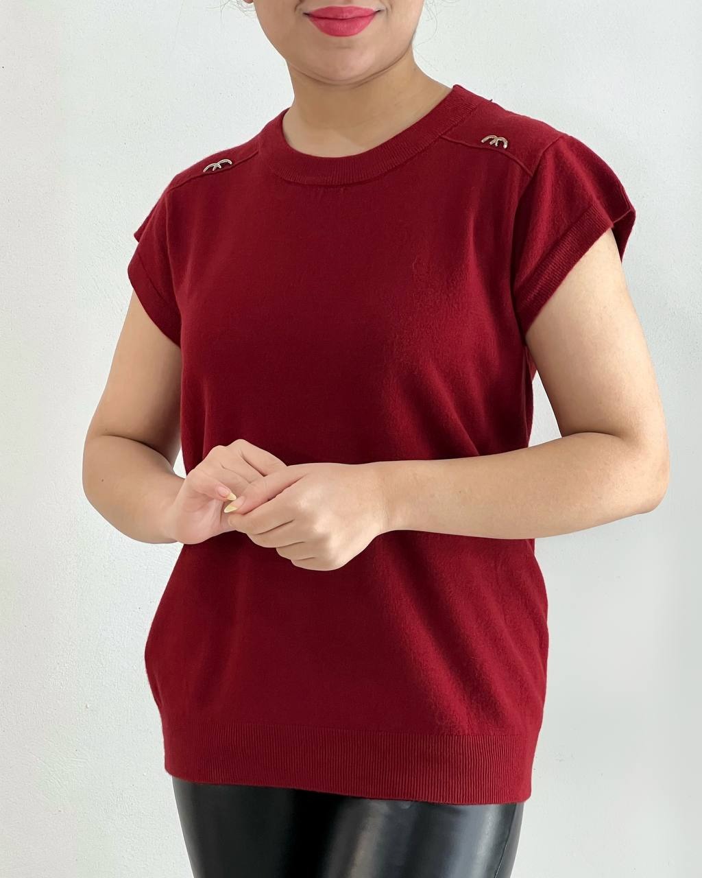 بلوز بافت آستین کوتاه گپ کد 4426