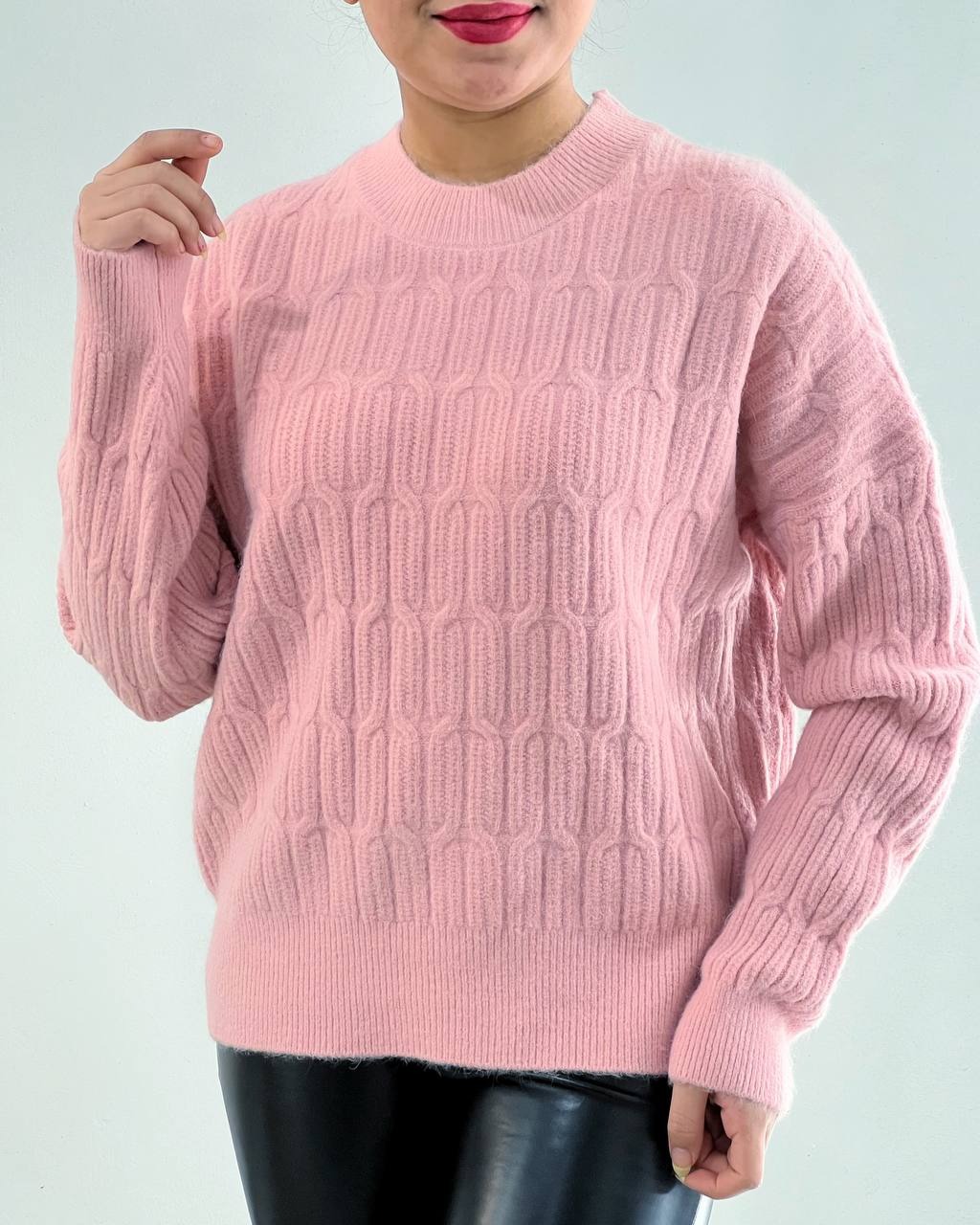 پلیور بافت گرماژ بالا سه رنگ کد 4428