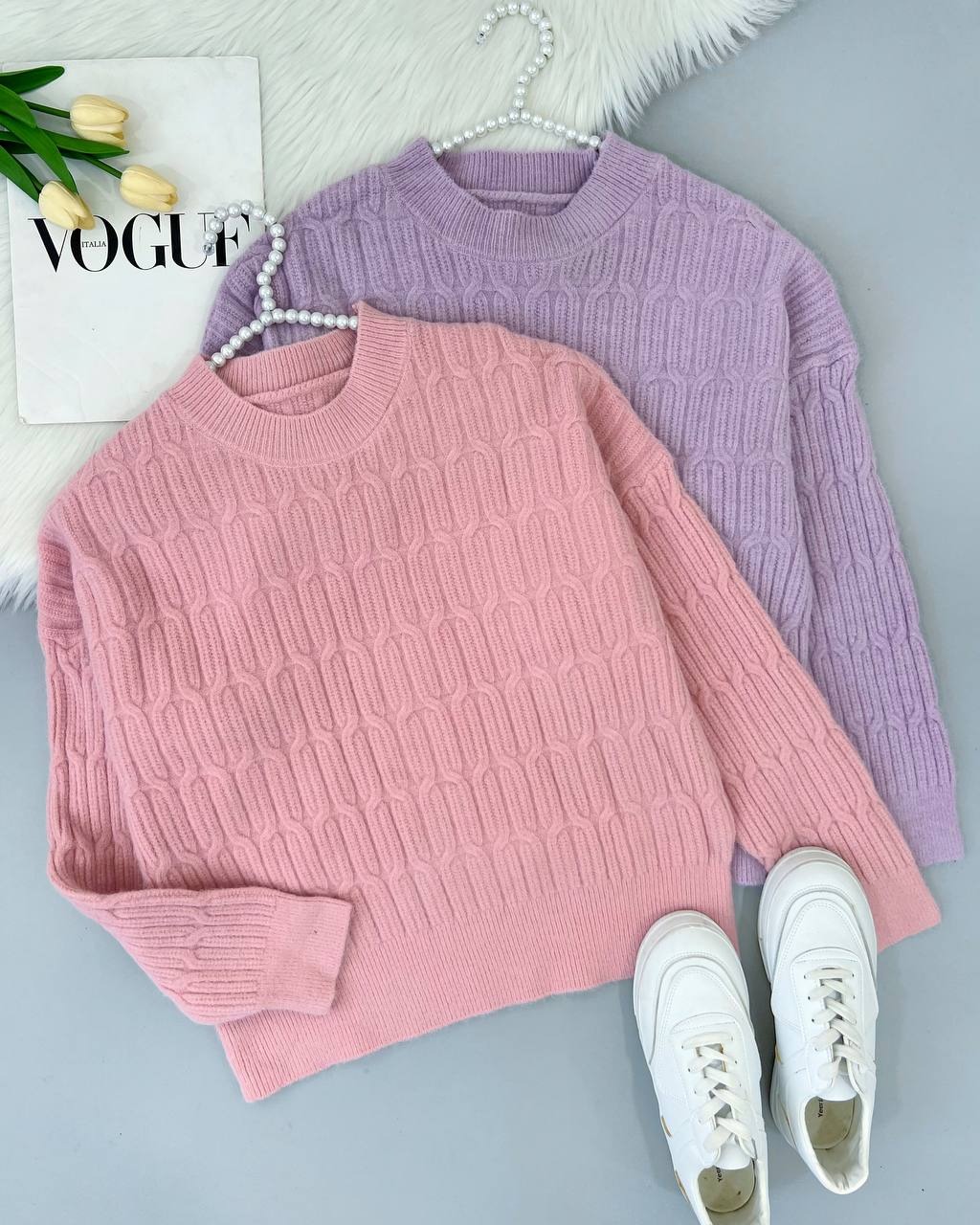 پلیور بافت گرماژ بالا سه رنگ کد 4428