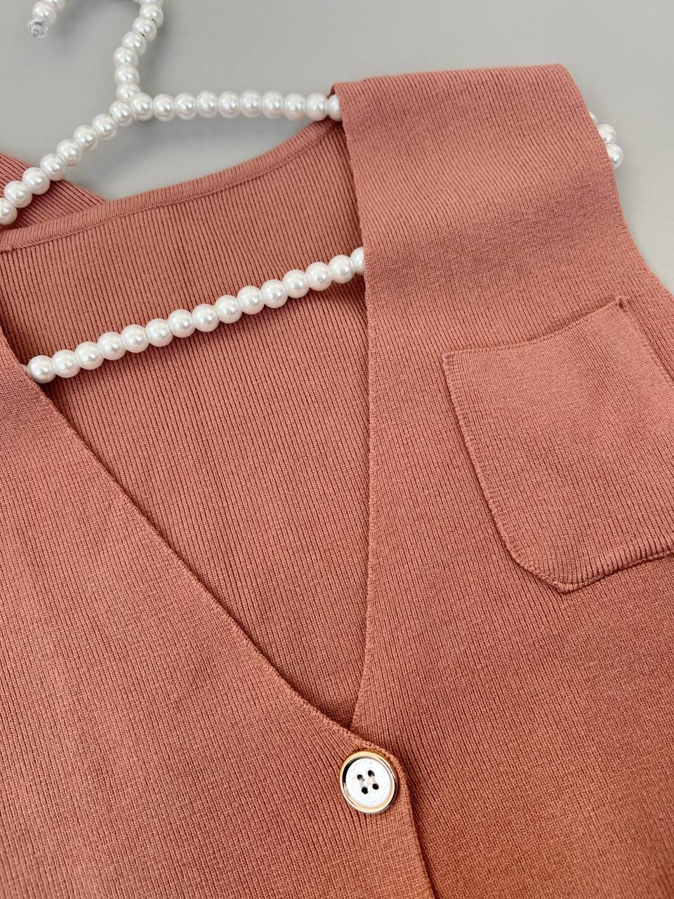 ست جلیقه و دامن بلند کد 4429