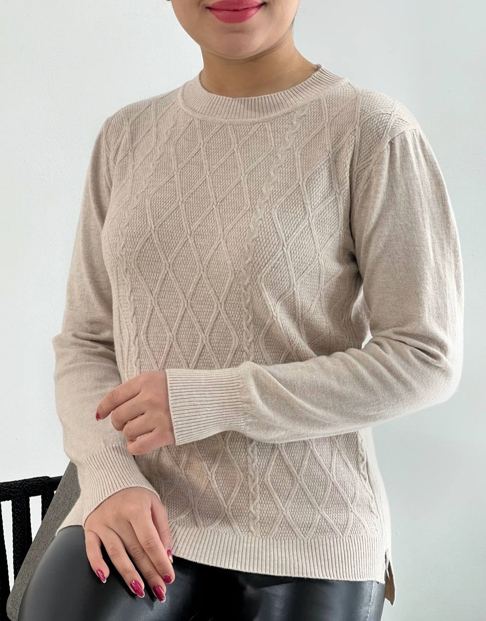 پلیور بافت لوزی گپ کد 4430