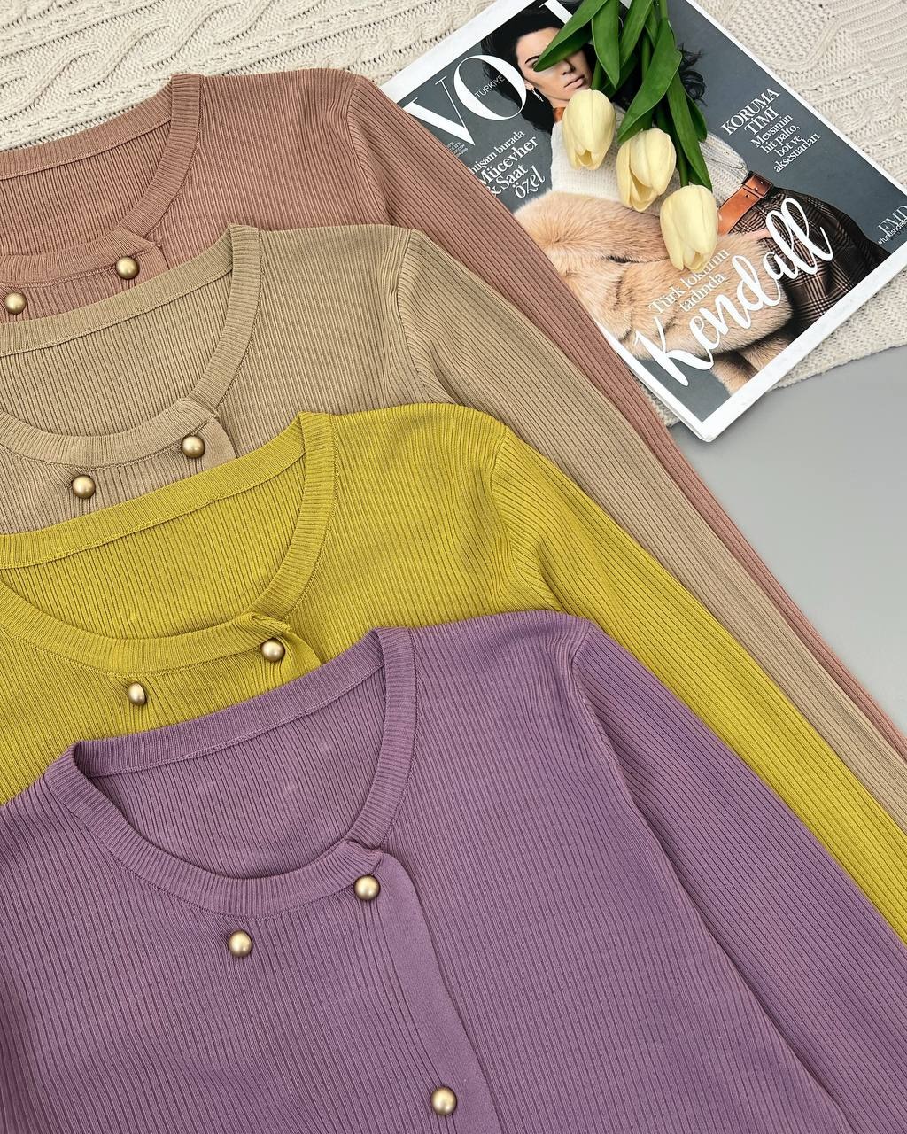 کاردیگان بافت جلو دکمه کد 4432