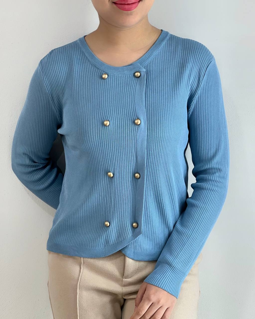 کاردیگان بافت جلو دکمه کد 4432