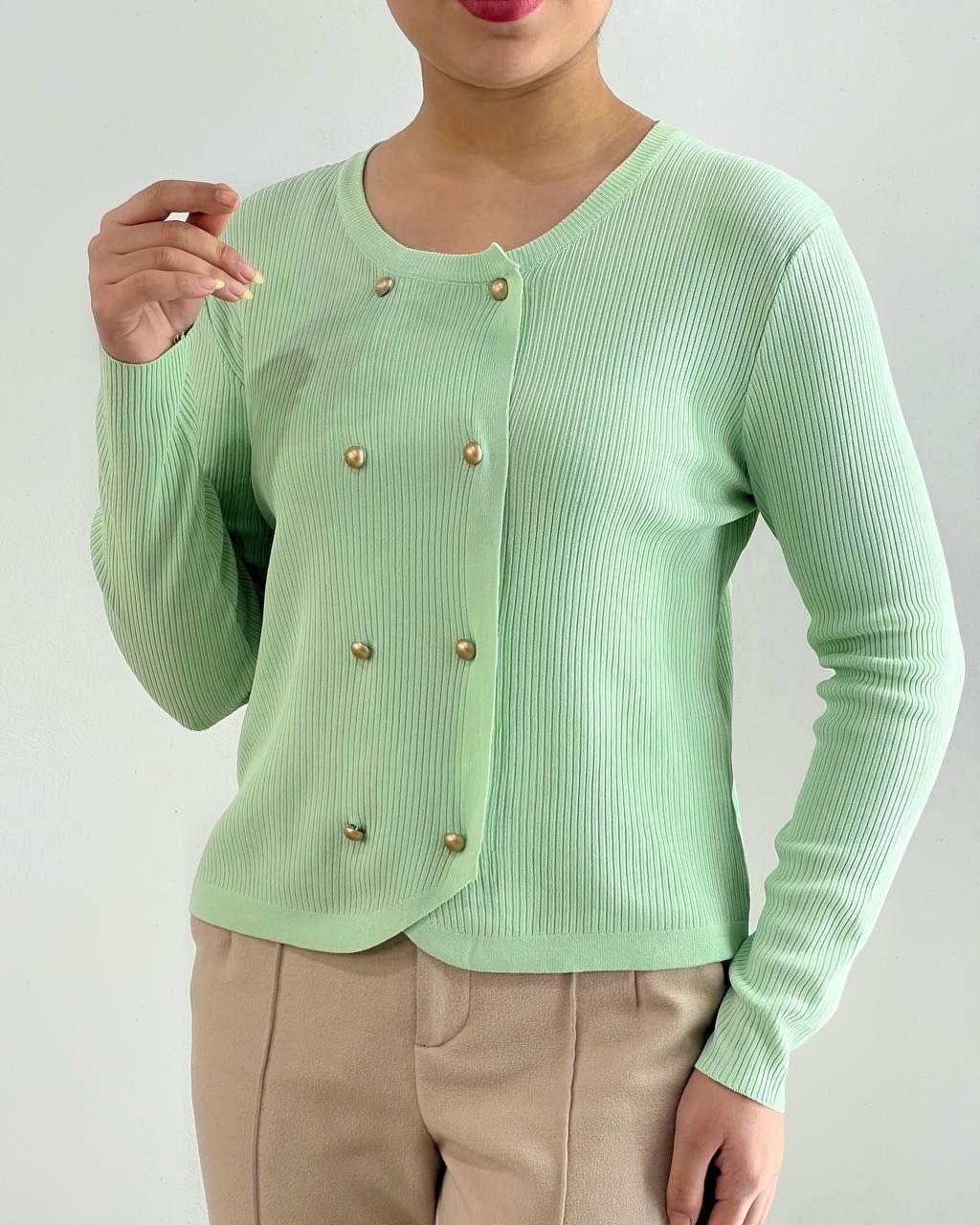 کاردیگان بافت جلو دکمه کد 4432