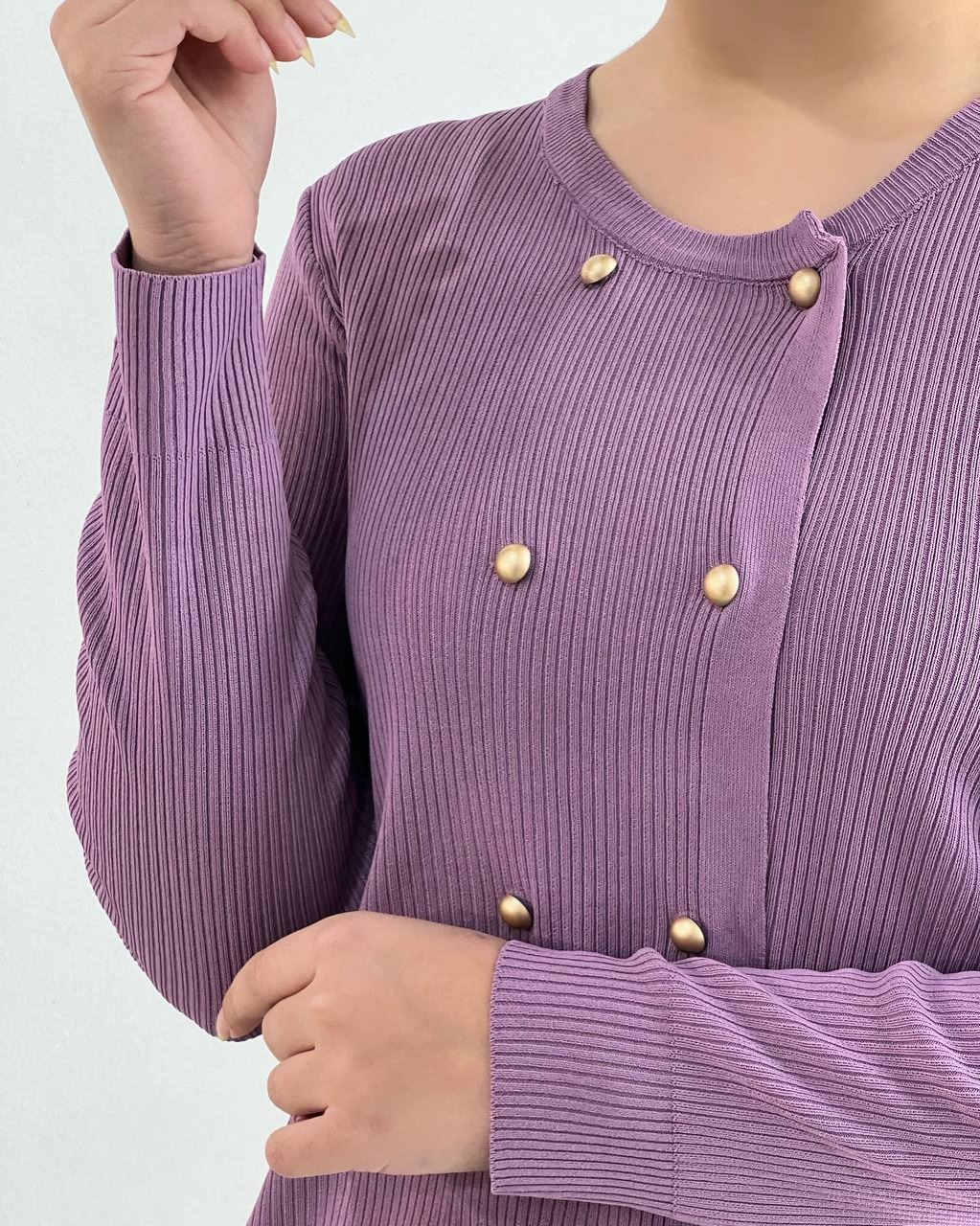 کاردیگان بافت جلو دکمه کد 4432