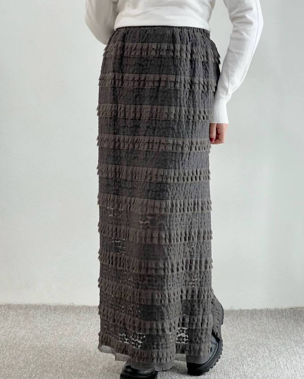 دامن دانتل خامه دوزی کد 4435