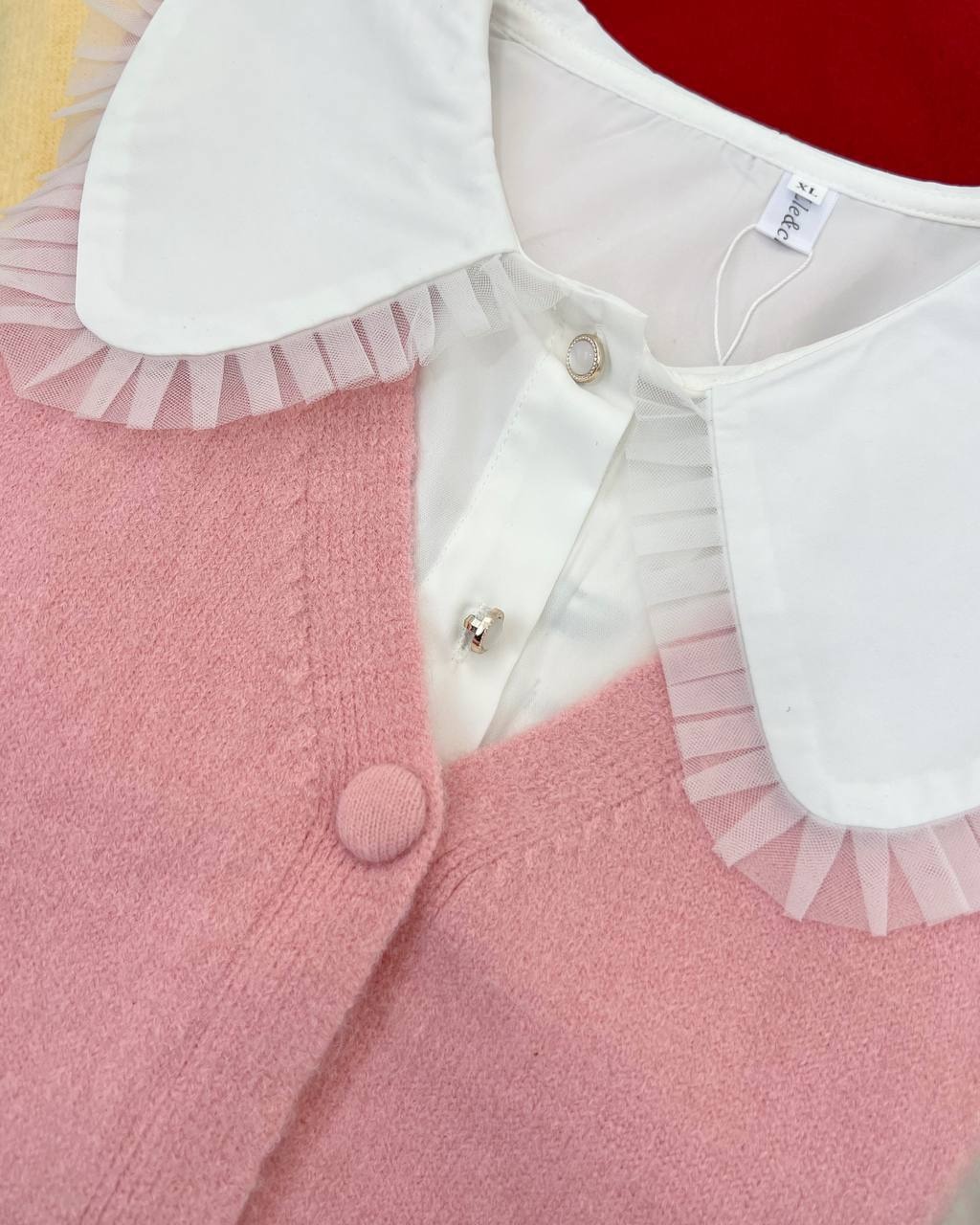 جلیقه بافت مداد رنگی کد 4437