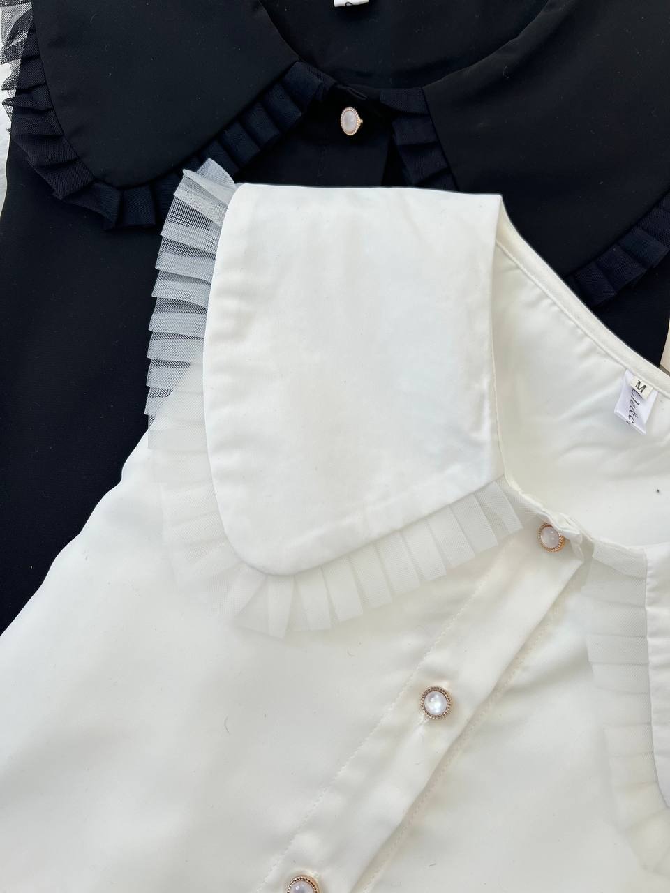 شومیز کرپ یقه ب ب کد 4438