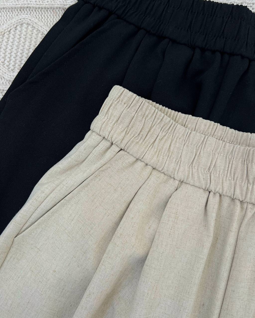 شلوار لینن پیلی دار کد 4440