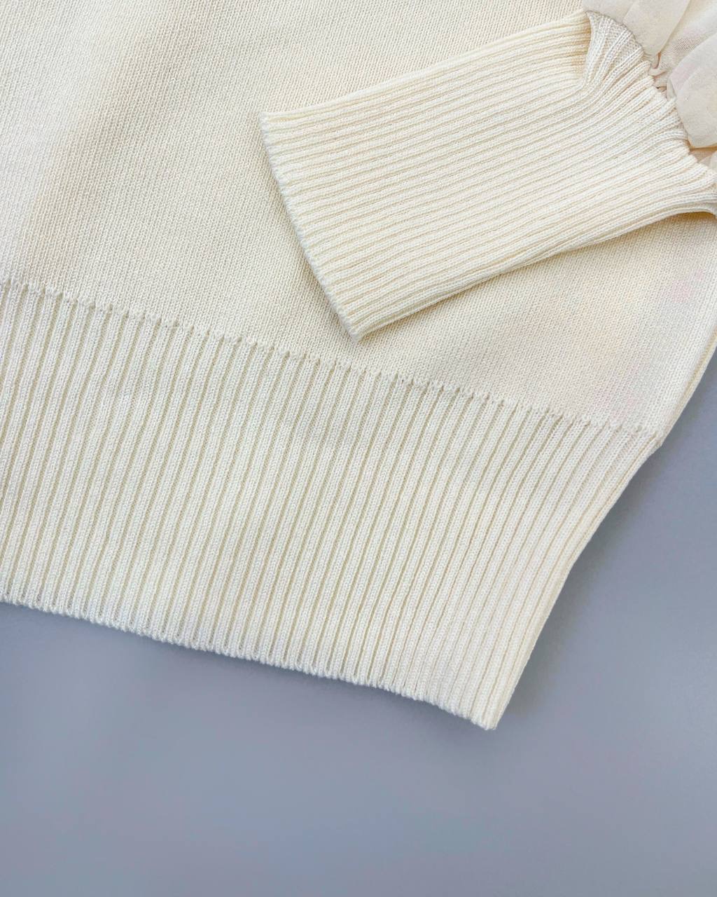 پلیور بافت 4 رنگ جلو مروارید کد 4445