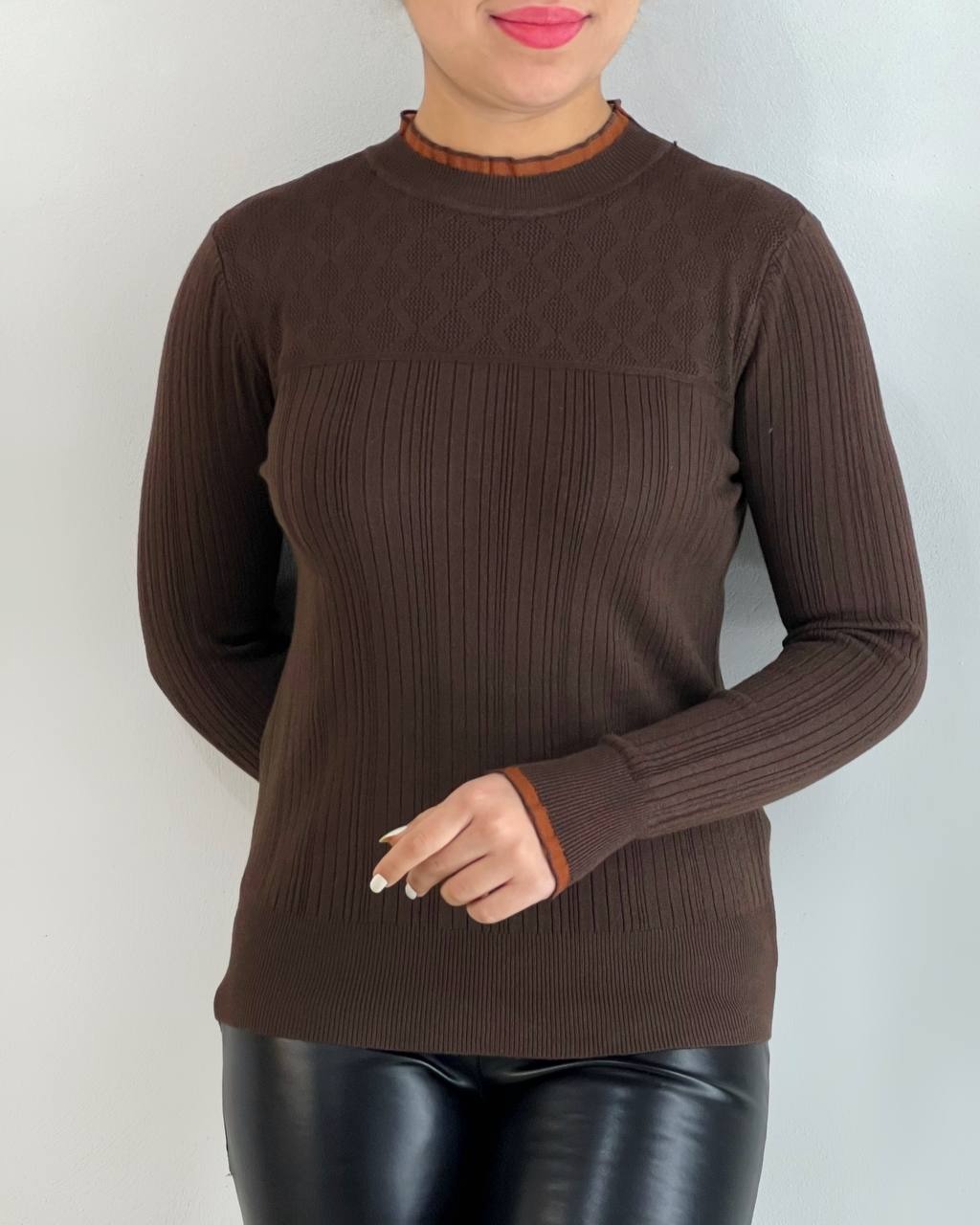 پلیور بافت یقه چین گپ کد 4448