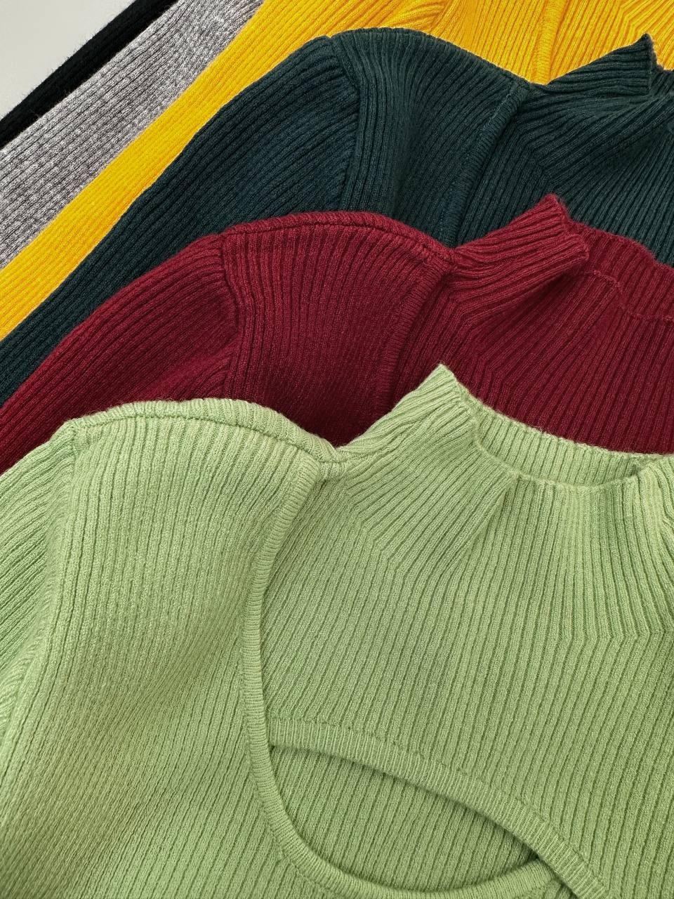 پلیور بافت یقه ایستاده کد 4451