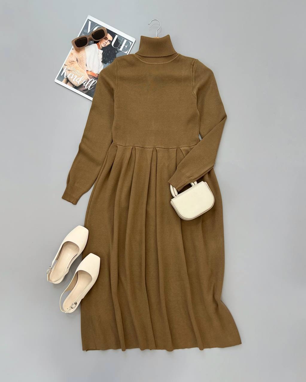 پیراهن بافت گپ پیلی دار کد 4453