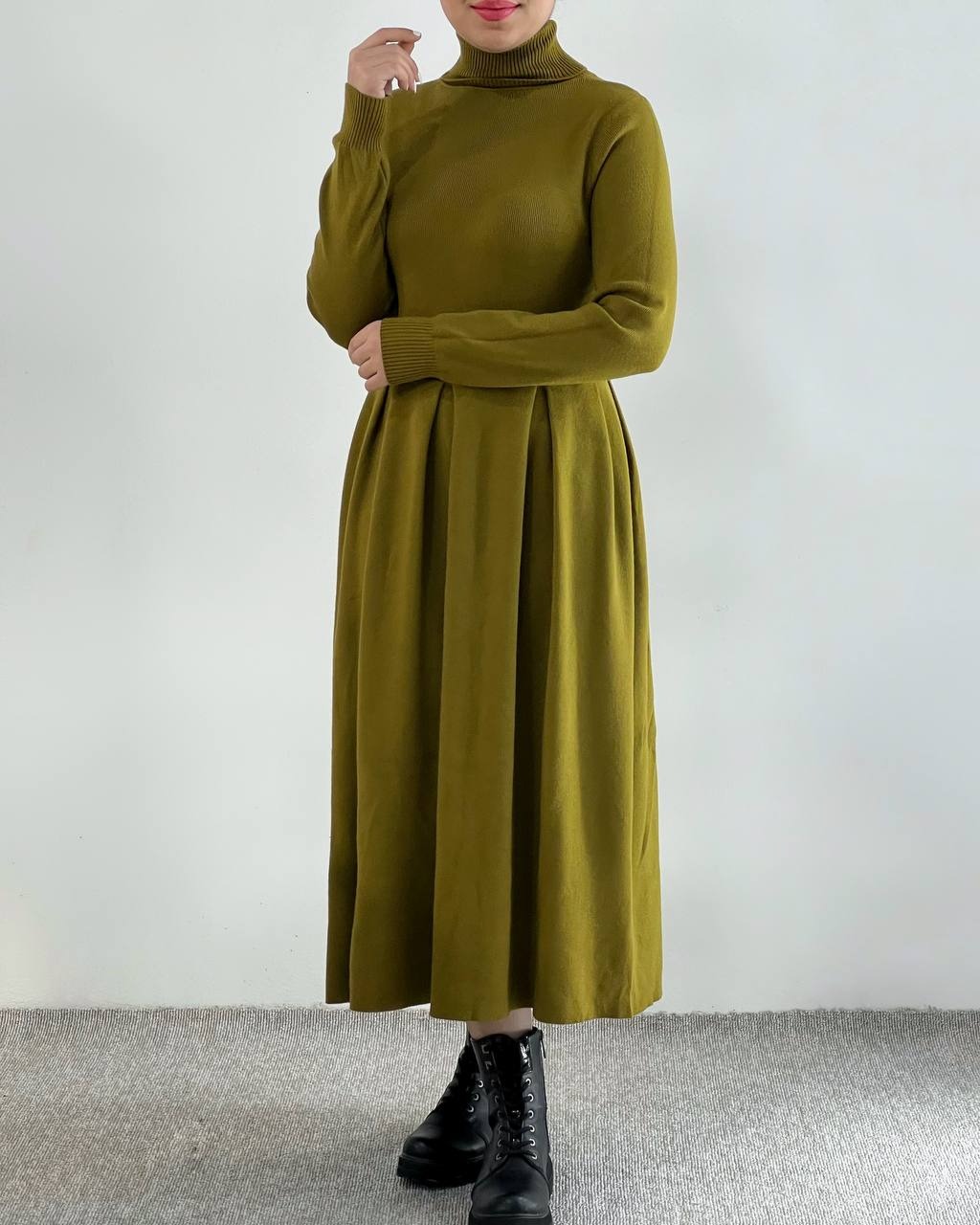 پیراهن بافت گپ پیلی دار کد 4453