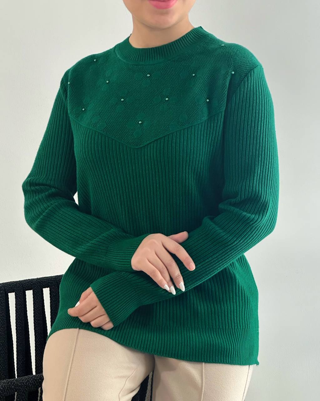 پلیور بافت مروارید کد 4461