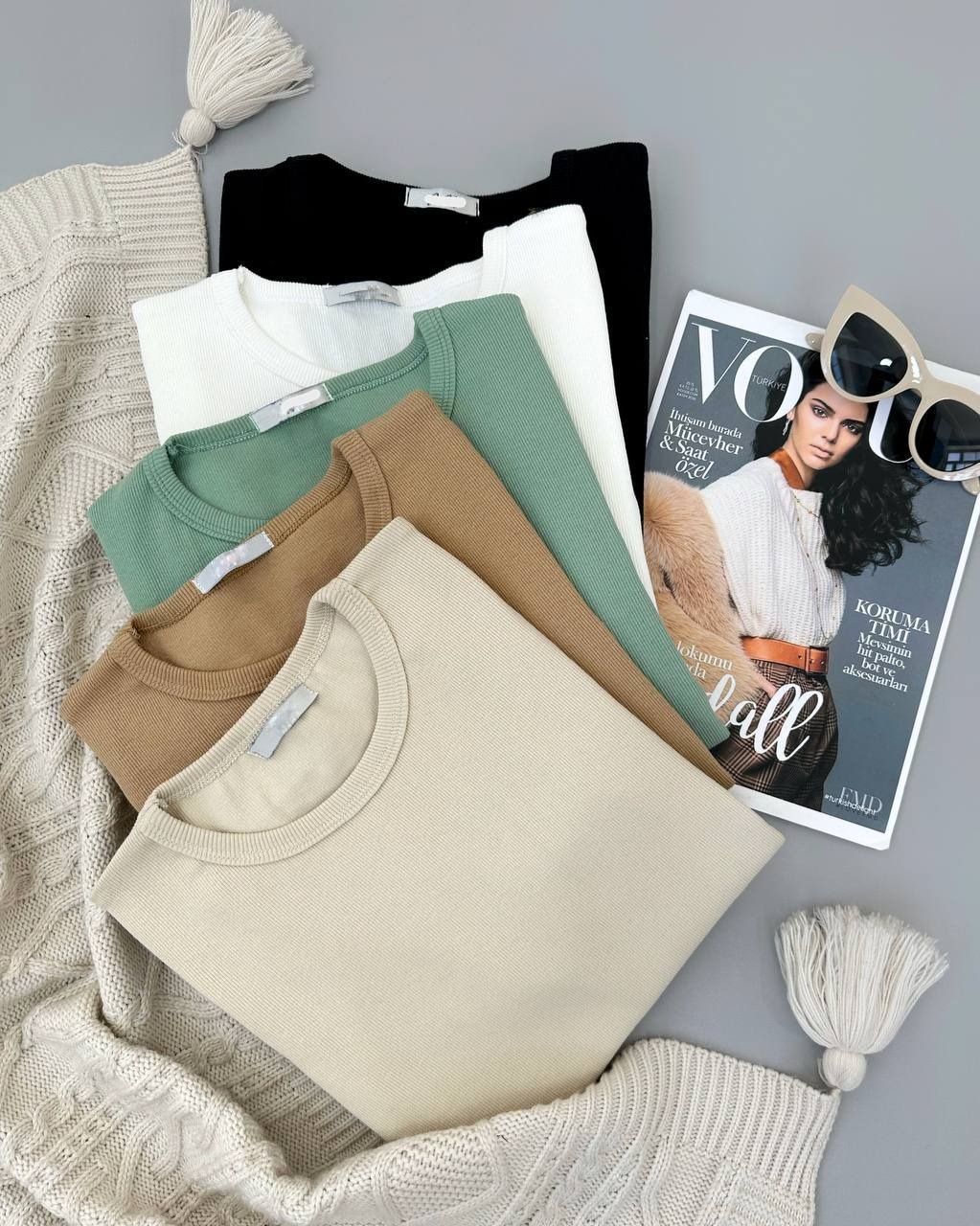 بلوز کبریتی یقه گرد کد 4462