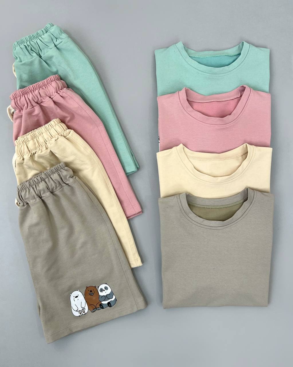 ست کراپ و شلوارک Beares کد 4465