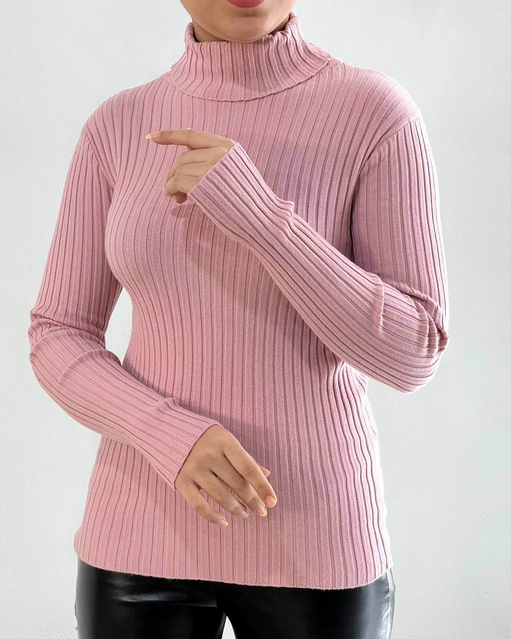 پلیور بافت یقه اسکی کد 4466