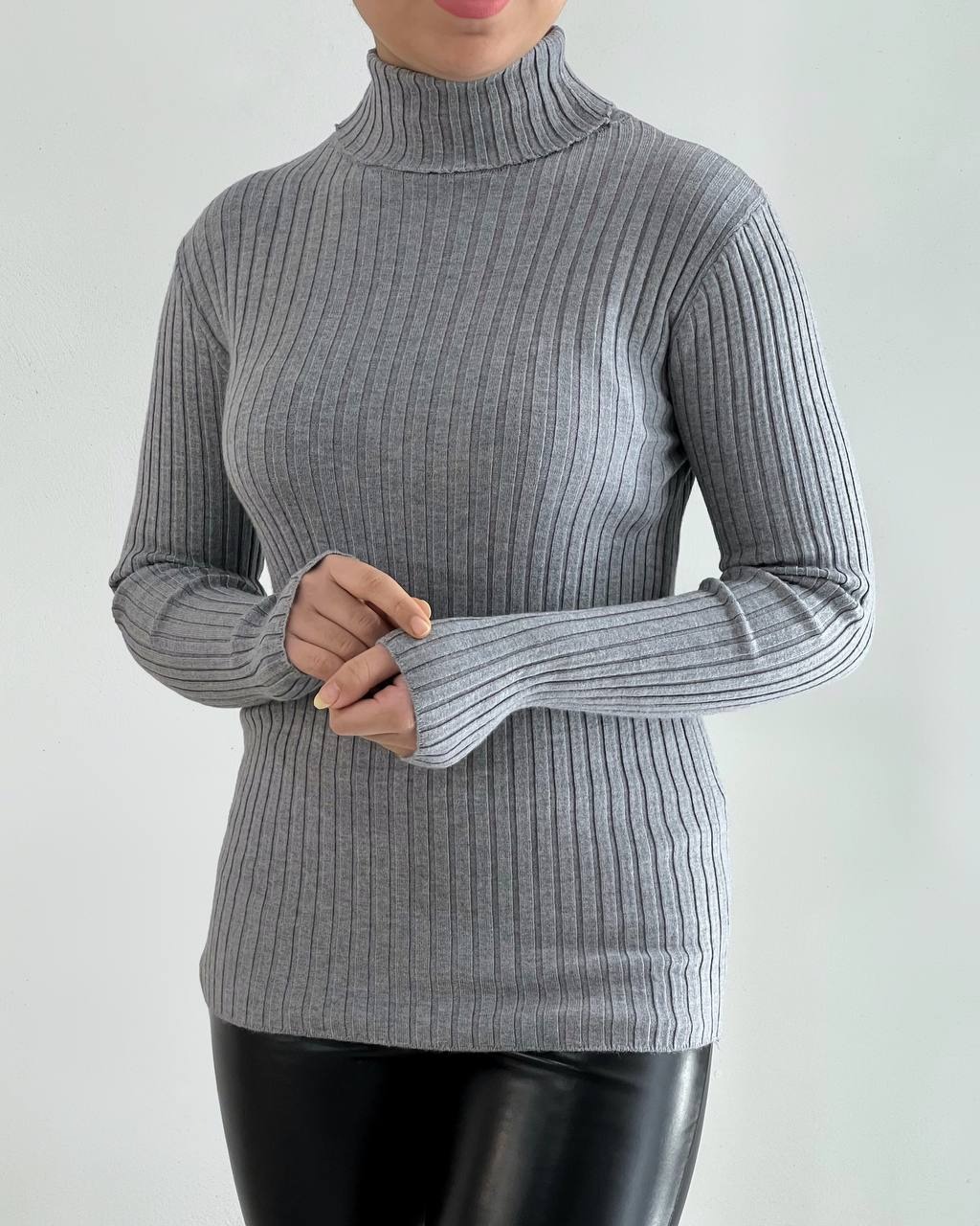 پلیور بافت یقه اسکی کد 4466